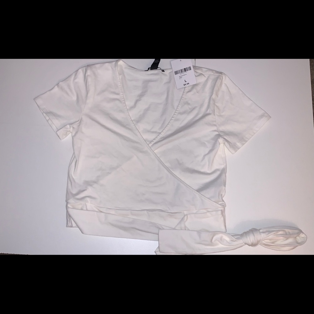 White Crop top